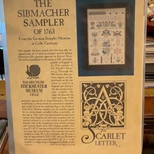 Complete kit, Reproduction Sampler from THE SCARLET LETTER.  These are 5 star!